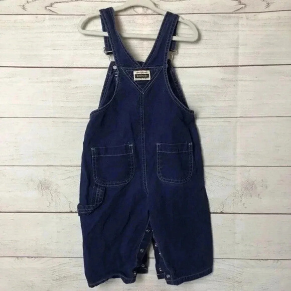 Vintage Blue Route 66 Overalls 12 Month - Picture 3 of 4
